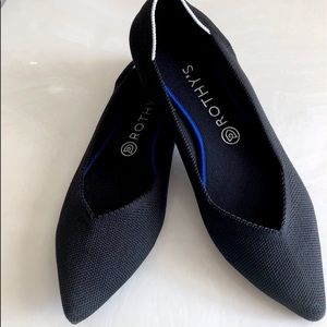 Rothy’s Point Black Flats size 9.5